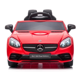 Jeździk na akumulator Mercedes BENZ SLC300 Cabrio czerwony, dźwięki, światła, pilot Sun Baby J04.009.1.1